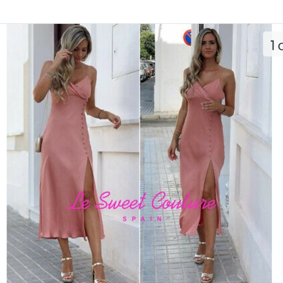 NWOT  Zara Buttoned Slip Dress - Picture 3 of 9